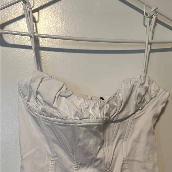 Zara White Spaghetti Strap Slip Dress - Picture 2 of 4